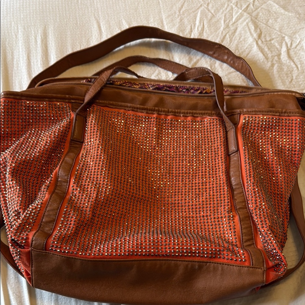 Stylish Galian New York Studded orange Bag